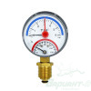 Термоманометр радиальный 63 мм на 6 бар (0 - 120 °C). Код 22476