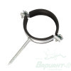 Хомут металлический с шурупом 2 1/2" (75-80). Код 1546