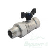 Кран шаровый LD Pride 3/4" н.р.-в.р. с накидной гайкой. Код 11284