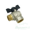 Кран шаровый LD 1/2" в.р.-н.р. угловой. Код 23215
